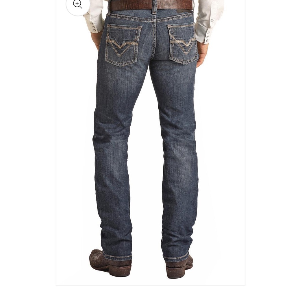 Rock & Roll Denim Men's Reflex Revolver Slim Fit Straight Leg Jeans - Size 42x36